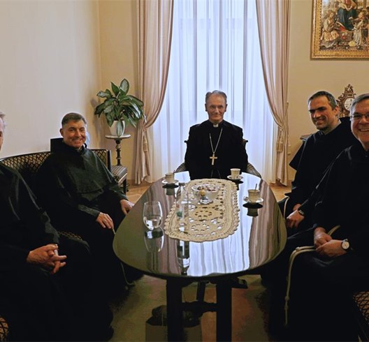 Nadbiskup Kutleša primio generalnog ministra Reda franjevaca konventualaca fra Carlosa Trovarellija